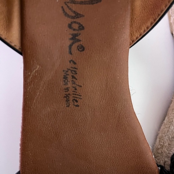 Dalsom Black Open Toe Espadrille Sandals Made In Spain - Picture 13 of 15